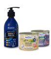 Karma mokra dla kota Królik Monobiałkowa 185g + Bażant Monoproteina 185g + Olej Omega3 250ml