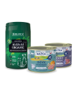 Karma mokra dla kota Bażant Monoproteina 185g + Indyk Monoproteina 185g + Alga organiczna 250g