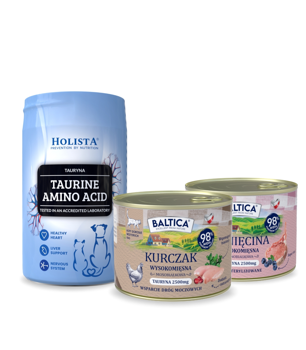 Karma mokra dla kota Kurczak Monoproteina 185g + Jagnięcina Monobiałkowa 185g