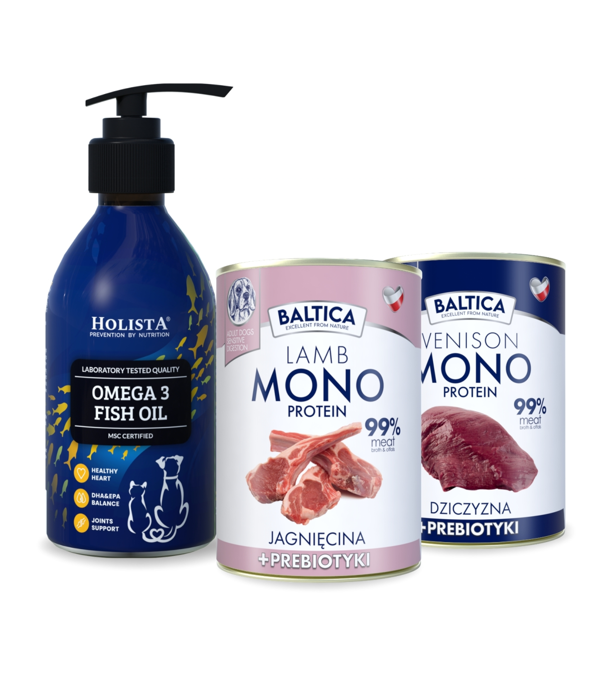 Karma mokra dla psa Jagnięcina Monoproteina 400g + Dziczyzna Monoproteina 400g