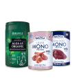 Karma mokra dla psa Jagnięcina Monoproteina 400g + Dziczyzna Monoproteina 400g + Alga organiczna 250g