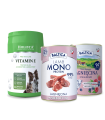 Karma mokra dla psa Jagnięcina Monoproteina 400g + Jagnięcina z malinami 400g + Witamina E 200g