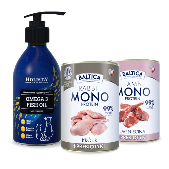 Karma mokra dla psa Królik Monoproteina 400g + Jagnięcina Monoproteina 400g