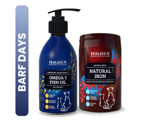 Naturalne żelazo dla psa i kota 180g 50% TANIEJ + Olej Omega3 250ml