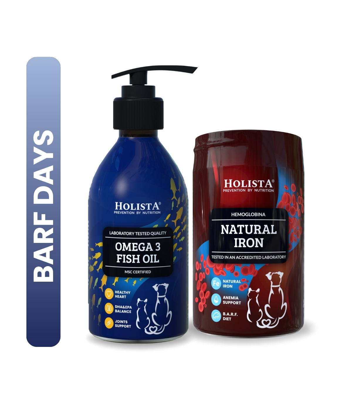Naturalne żelazo dla psa i kota 180g 50% TANIEJ + Olej Omega3 250ml