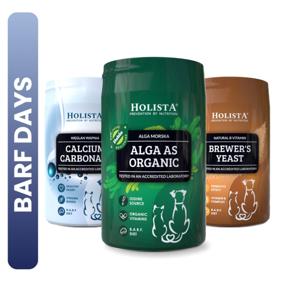 Drożdże browarnicze 50% TANIEJ + Węglan wapnia 250g + Alga organiczna 250g