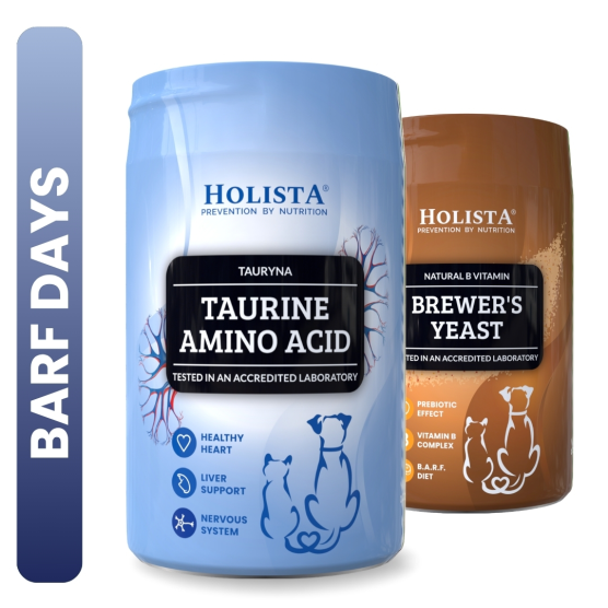 Drożdże browarnicze 200g 30% TANIEJ + Tauryna dla psa i kota 250g