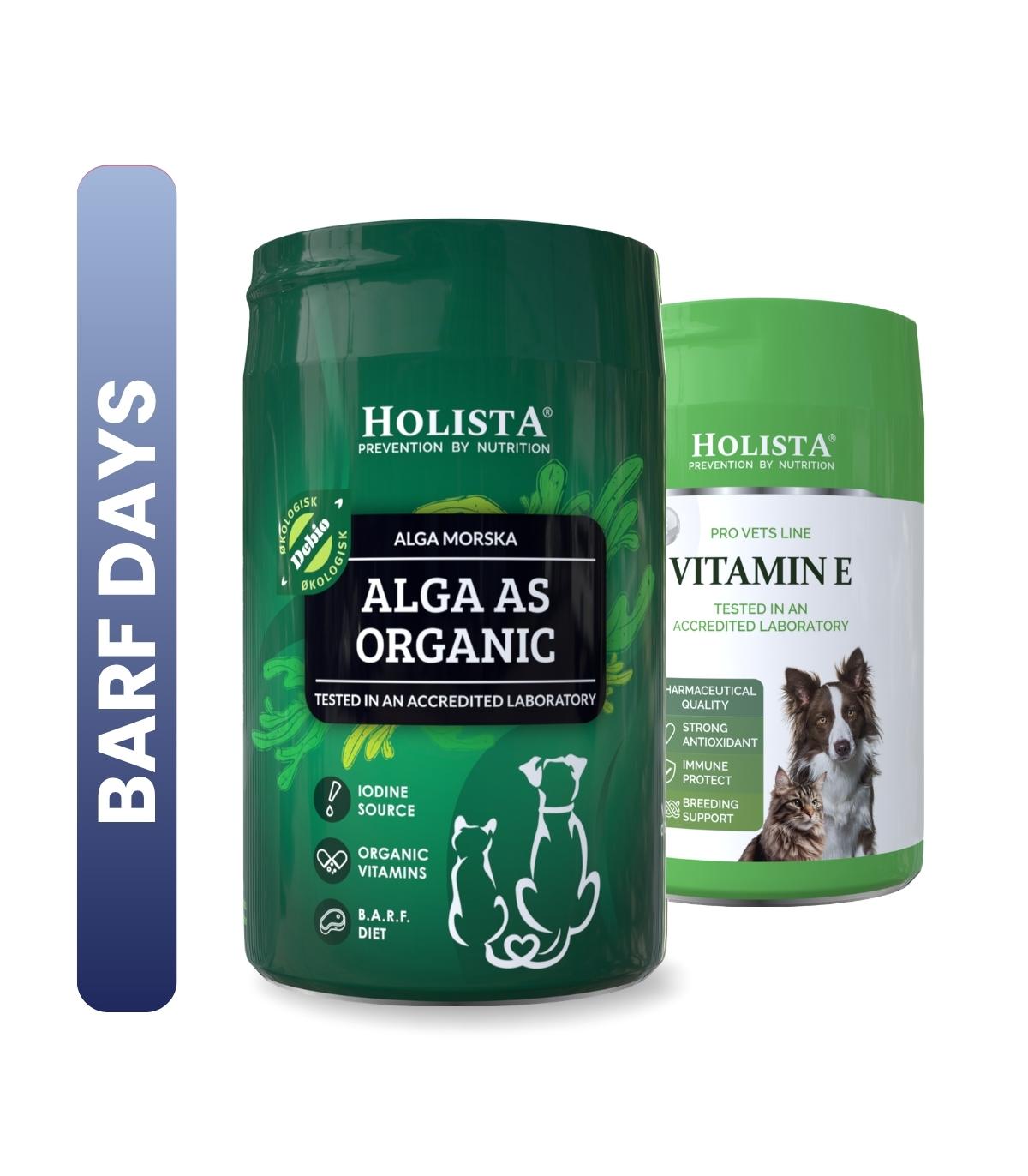 Witamina E dla psa i kota 200g + Alga organiczna 250g 30% TANIEJ