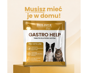 Gastro Help 1 tabletka - łagodzi dyskomfort trawienny psów i kotów