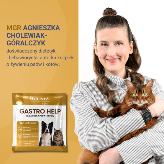 Gastro Help 1 tabletka - łagodzi dyskomfort trawienny psów i kotów