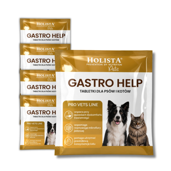Gastro Help 4+1 tabletka GRATIS - łagodzi dyskomfort trawienny psów i kotów