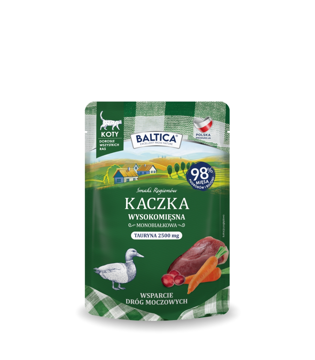 Karma mokra mono kaczka dla kota 100g - Baltica Smaki Regionów